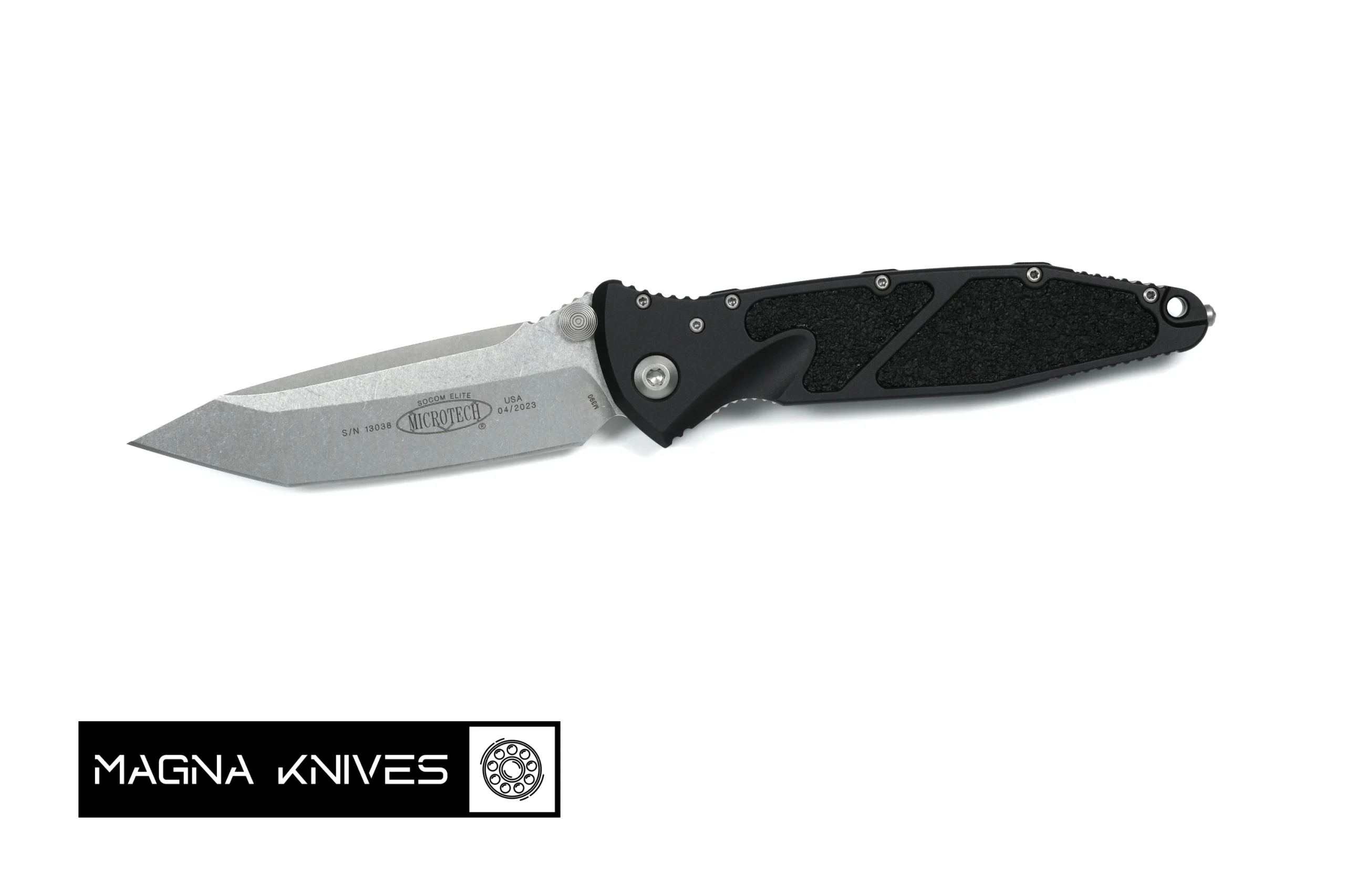 Microtech Socom Elite Tanto Manual – Stonewash - Magna Knives 